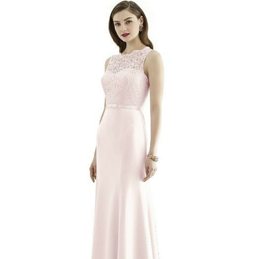 Light Pink Dessy Collection Bridesmaid Dress